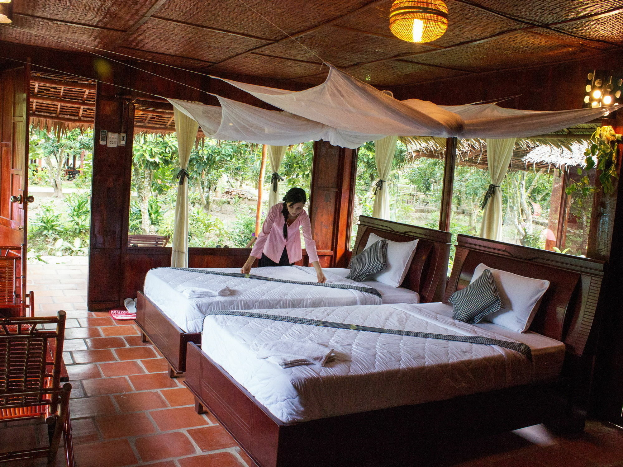 Mekong Rustic Lodge Cai Lay ภายนอก รูปภาพ